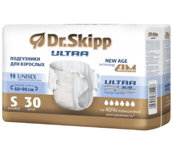 Подгузники Dr. Skipp Ultra 1 Small 30шт (60-90 см), Китай