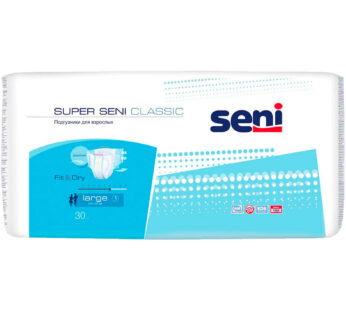 Подгузники Super Seni Classic 3 Large (100-150см), 30шт, РФ