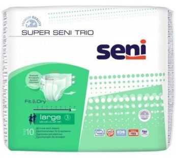 Подгузники Super Seni 3 Trio Large (100-150 см) (8*,10 шт)
