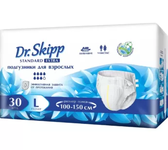 Подгузники Dr. Skipp Standart 3 Large Extra (100-150), 30 штук