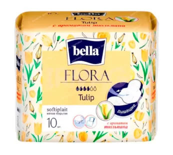 Прокладки Bella FLORA Tulip 10шт., с ароматом тюльпана
