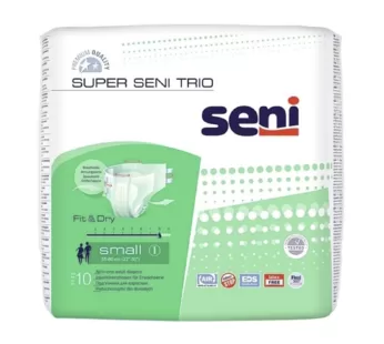 Подгузники SUPER SENI 1 Trio Small (8*,10 шт) (55-80 см)